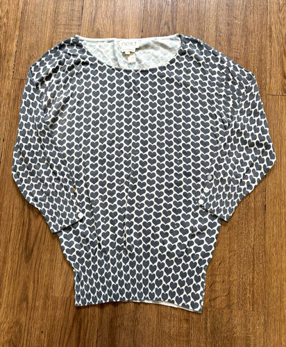 Next women grey white knit - next, grey/white