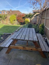 Garden Bench Set Picnic Style