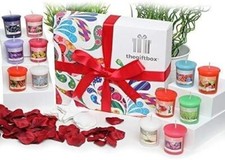 The Gift Box 12 Votive Candles Jelly Kiss Set - Candle Present Gift boxed