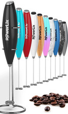 PowerLix Electric Milk Frother Handheld Whisk With Stand  (M6)