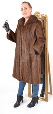 US4231 REAL LONG HAIR NUTRIA FUR COAT RANCH RIVER BEAVER L - CLASS OF MINK