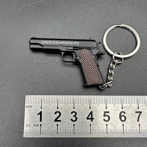Keychain gun pistol metal - gun, colt