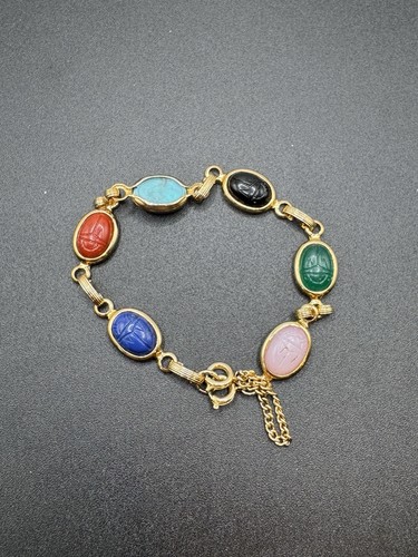 Gold tone egyptian revival - gold,