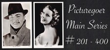PICTUREGOER - Main Series ☆ FILM STAR ☆ 1920s Postcard Selection #201 to #400