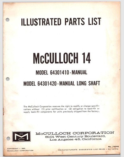 Scott mcculloch 14hp outboard - scott,