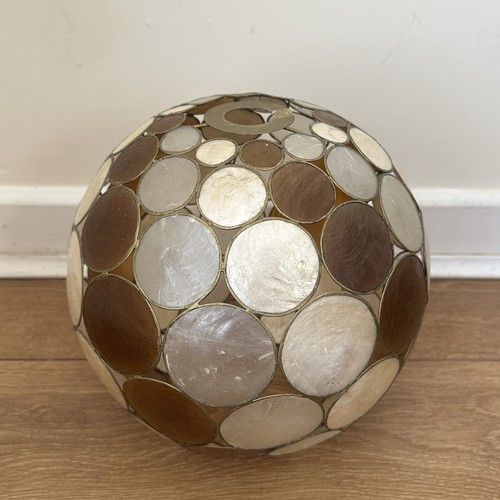 Vintage capiz shell brown - vintage,