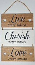 Wooden Wall Plaque Hanging