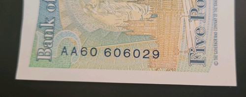 Aa60 five pound - c, £5