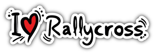 Love rallycross slogan car - i,
