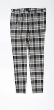 Zara Womens Black Plaid