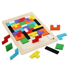 Wooden Tangram Puzzle Blocks