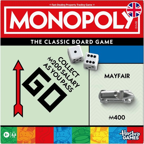 Monopoly board game with - board,