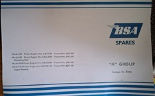 BSA Parts Manual All A10 & A7 Models Spares Catalog List ORIGINAL (v)