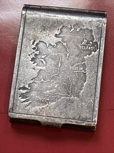 Antique silver map ireland - antique,