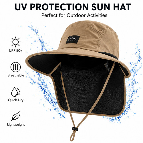 Upf outdoor sun hat wide - 50+,