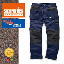 Scruffs Worker Plus NAVY BLUE Trousers | Trade Work Trousers Men's Workwear