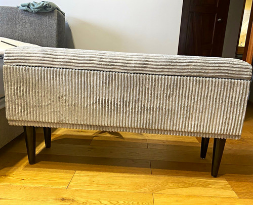 Grey striped fabric - grey,