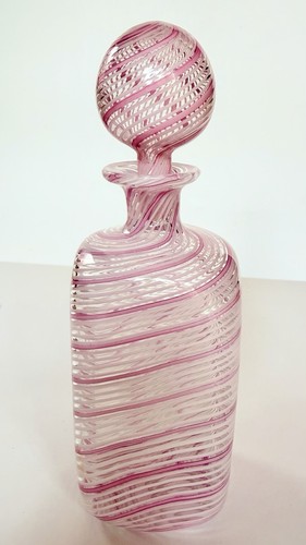 Murano latticino scent bottle - latticino,