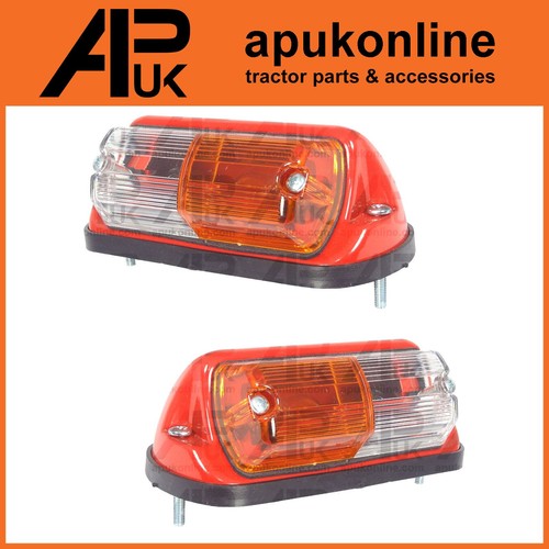 Red front side light lamp - 2x,
