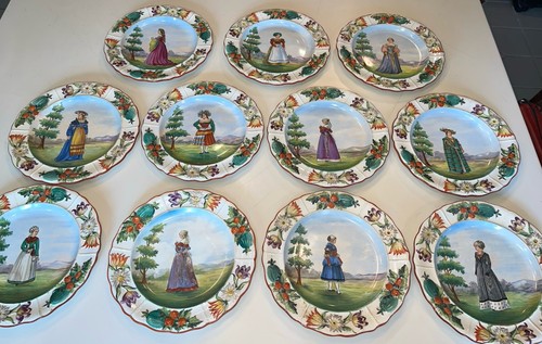 Rare set dresden - 11, plates