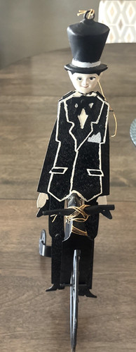 Vintage metal gentleman penny - vintage,