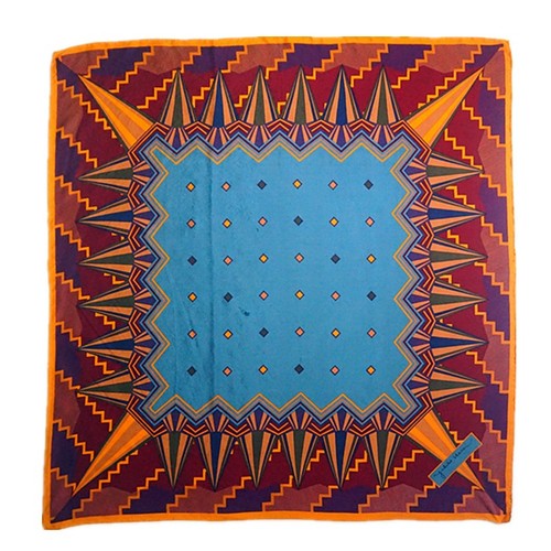 Vtg designer 100 silk scarf - vtg,