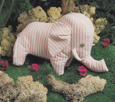 EDWARD THE ELEPHANT~TOY SEWING PATTERN/INSTRUCTIONS~FULL-SIZE ENLARGED TEMPLATES