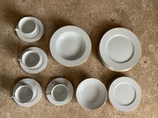 Dinner Set for 4 Gold Rimmed