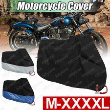 Heavy Duty Motorcycle Motorbike Cover Waterproof Outdoor Snow Dust Protector