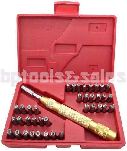 38pc letter number stamping - 38pc,