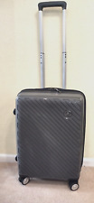 PIERRE CARDIN LUGGAGE Grey 8 Wheel Spinner HardShell SUITCASE/CABIN BAG 55cm Exp