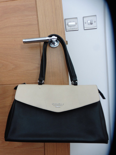 Fiorelli handbag black cream - handbag, black/cream