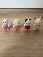 Sylvanian Families Standing Baby Figures With Clothes