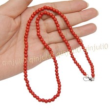 4mm genuine natural red - natural, coral