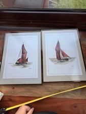 Two Boat Art Framed Pictures By Joel Kirk.
