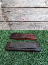 Vintage Oil Stone In Wooden Box. 8 Inch Sharpening Stone Old Tool (#627)