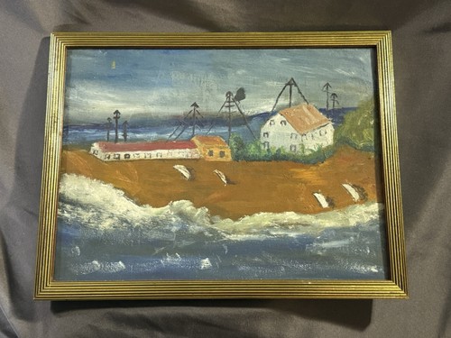 Vintage nautical folk art - nautical,