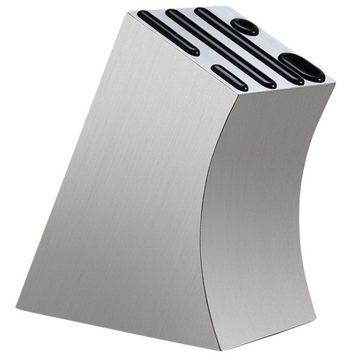 Stainless steel knife block - stainless,