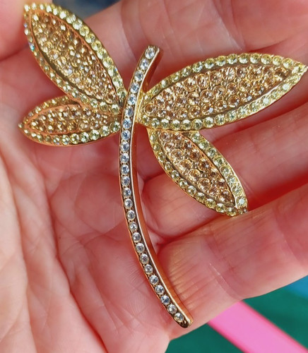 Vintage large rhinestone - vintage,
