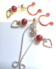 Handmade Intimate Sexy Clit Clip & Nipple Ring Jewellery Body Set Non Piercing 
