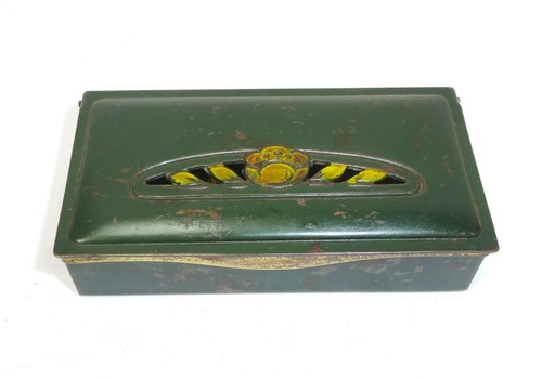Enameled stamp box circa 1900 - box,