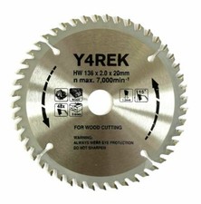 136mm x 20 x 48T WOOD CUT SAW