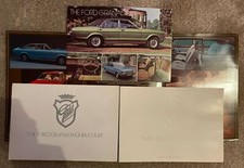 1974 GHIA OF TURIN FORD GRANADA GHIA LUXURY SALES BROCHURE X 3 BROCHURES