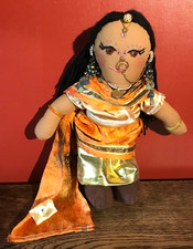 JEWELED INDIAN WEDDING DOLL IN