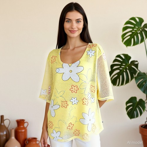 Plus size vintage tunic - vintage,