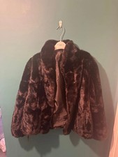 Astraka black faux fur coat