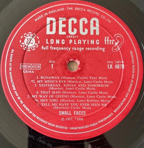 Small faces from the - small,