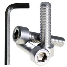M4 M5 M6 M8 A2 STAINLESS STEEL ALLEN BOLT SOCKET CAP SCREWS HEX HEAD + ALLEN KEY