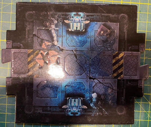 Large blue tile space - ",