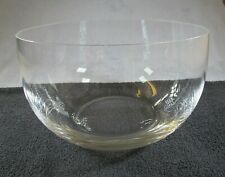Lovely Large Vintage Hand Made Stylish Glass Bowl Fruit / Centerpiece Bowl